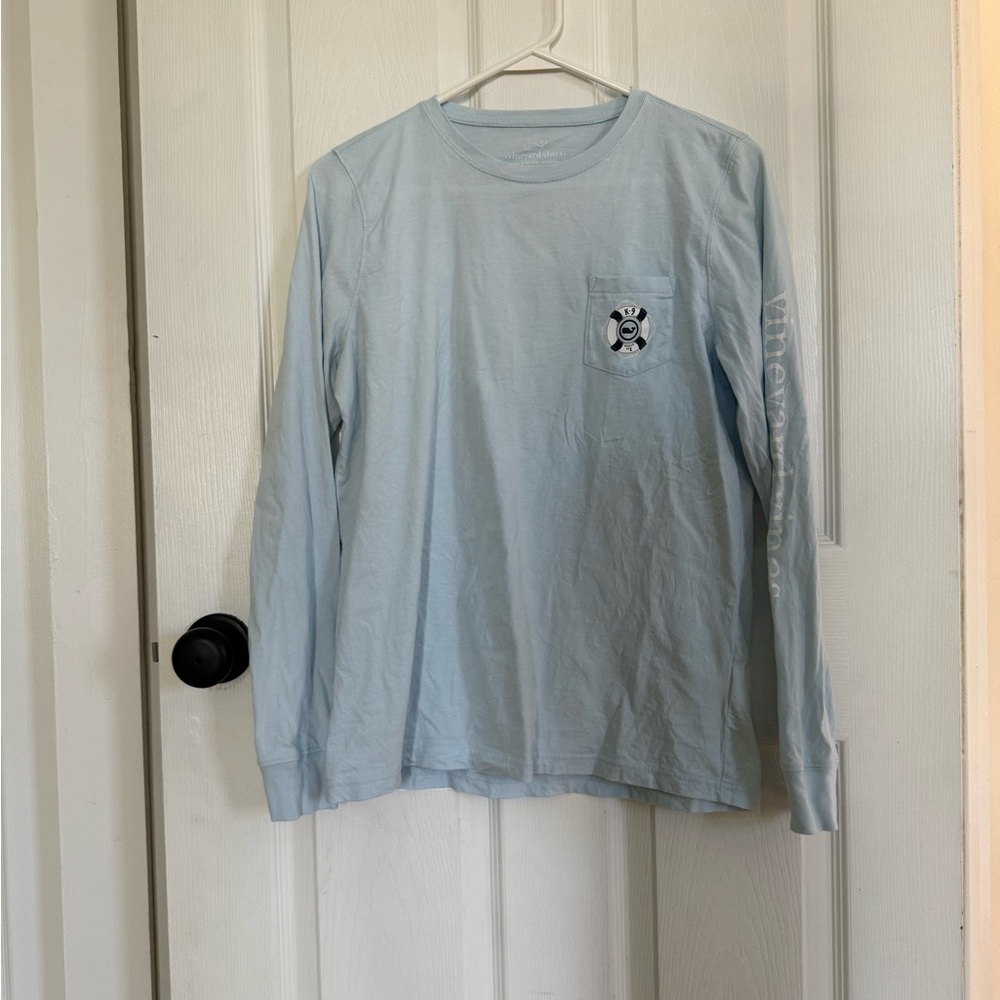 Vineyard Vines Light Blue Long Sleeve Tee